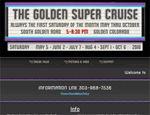 Tablet Screenshot of goldensupercruise.com